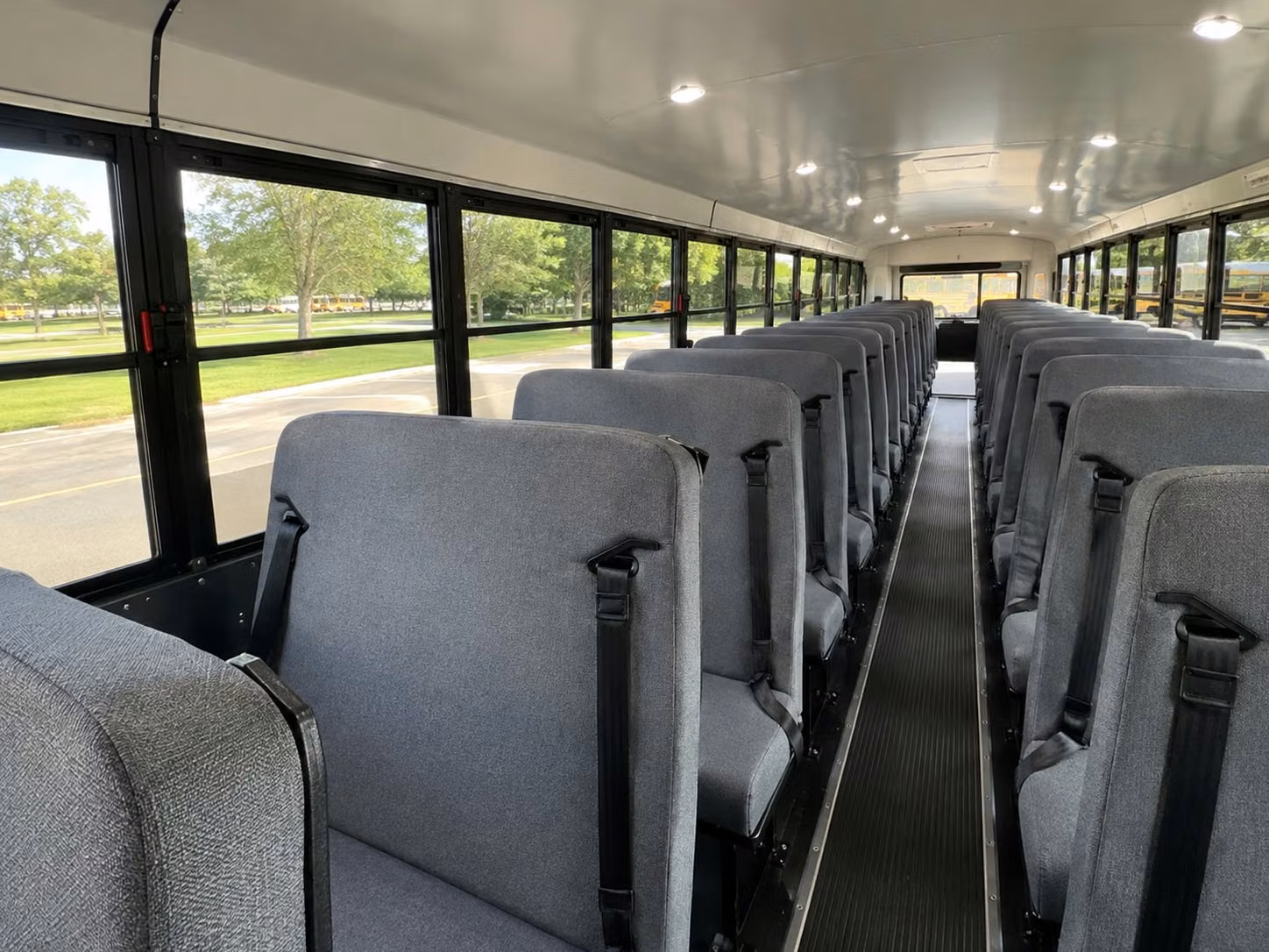 school bus inside