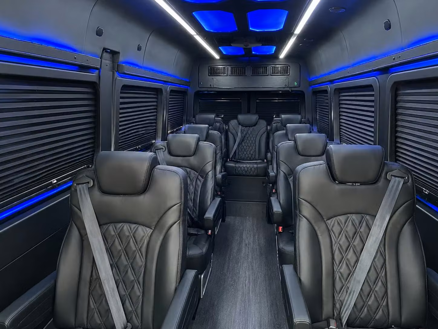 sprinter van with driver inside